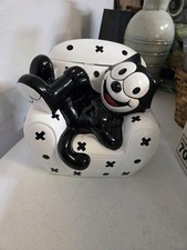 Vintage Clay Art Felix The Cat Collectible Ceramic Cookie Jar 1997 picture