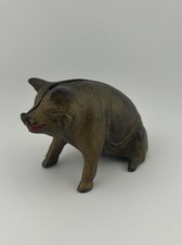 Vintage Cast Iron Pig Piggy Bank picture