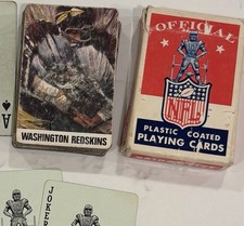 1960S NFL WASHINGTON REDSKINS PLAYING CARD DECK COMPLETE picture