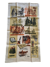 Vintage 18th Century Medical Ills & Cures Kitchen Linen Tea Towel by Bonheur picture
