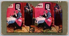 Mrs. Brown Returns Stereoview by T. W. Ingersoll 1898 Humor picture