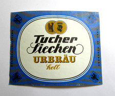 Vintage Tucher Siechen Urbrau Hell Beer Bottle Label Nurnberg Germany Breweria picture