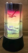 1994 Rabbit Tanaka Vintage Rotating Dinosaur Lamp Light - Tested - MISSING TOP picture