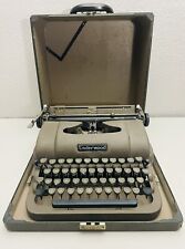 Underwood Portable Finger Flite Champion Typewriter With Original Case UNTESTED picture