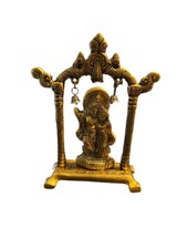 VIBHSA Metal Gold Plated Radha Krishna Idol Sculpture Statue Figurine Decorative picture