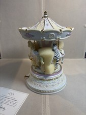 Lenox Beautiful Dreamer Carousel Musical Porcelain 24K Gold Limited 1/2500 COA picture