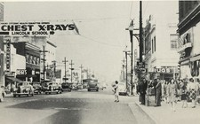 Richmond CA MacDonald Ave East From 10th Postcard Busy Street Scene X-rays picture