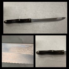 CUTCO Serrated Carving / Slicing Knife # 1723   Three Rivet Handle-READ picture