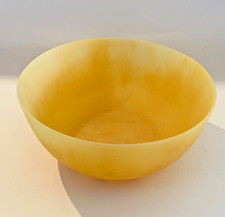 VTG Martha Sturdy Resin Art Yellow Round Large Bowl 10.5