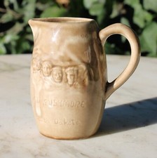 Vintage Mt Rushmore South Dakota Souvenir Small Pottery Pitcher Creamer 4” picture