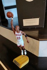Upper Deck Authenticated Michael Jordan Salvino Statue White Home Jersey picture