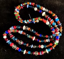 Antique Vintage Bohemia African Czech Trade Beads 2 Strands picture