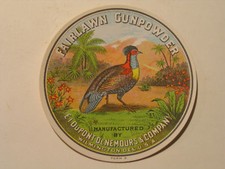 Antique DuPont GUNPOWDER Label FAIRLAWN  Original picture