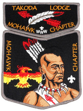 EXTREMELY RARE Mohawk Chapter Takoda Lodge Flap Glacier's Edge Council Patch WI picture