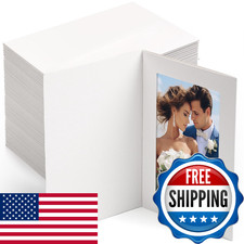 Fainne 300 Pack Photo Folders 4X6Inch Cardboard Picture Frame Photo Frame Thank picture