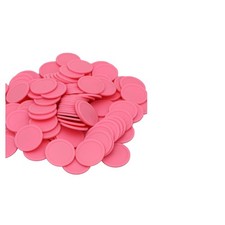 Upgrade Your Poker Night with 120 Pink 35MM Counting Coins - Durable and Chic picture