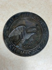 1942 Mathieson Chemical Vintage Brandenburg Kentucky Coin Paper Weight Token picture