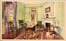 Vintage Postcard Martha Washington's Sitting Room Mt. Vernon Virginia VA picture