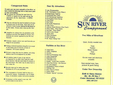 Travel Brochure, Sun River Campground, Center Barnstead, NH 1999 New picture
