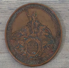 RARE UNSEEN MEDAL 1858 ACUEDUCTO DE VENTO INAUGURATION ISABEL II SPAIN COLONY picture