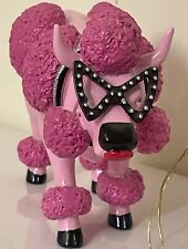 VTG COWPARADE FRENCH MOODLE COW FIGURINE PINK POODLE 2001 HOUSTON RETIRE TAG/BOX picture