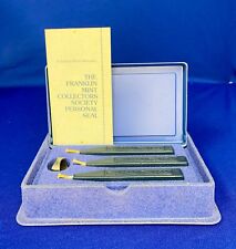 VTG Estate Franklin Mint Collectors Society Personal Seal Set 71 picture
