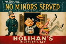 Holihan’s Mr. Holly Pilsner Beer Vintage Style Metal Sign picture