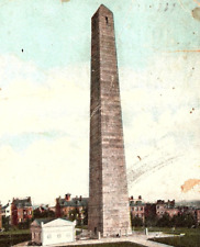 Vintage Postcard Massachusetts, Bunker Hill Monument, Boston, MA. c1907 Antique picture
