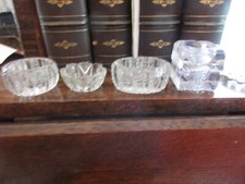 5 SALT CELLARS GLASS VARIOUS SHAPES  picture