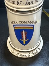 Vintage 1967 U.S. Army Europe USAREUR Beer Stein - Munich Germany Area Command picture