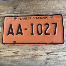 Dominican Republic License Plate Rep Dominicana AA I 027 🇩🇴 Caribbean picture
