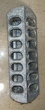 Vintage Galvanized Metal 12” Chicken Feeder Trough Farmhouse BEACON Slide Top picture