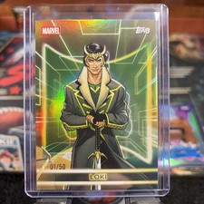 FIRST ON PRINT GOLD 2026 Topps Marvel Neon Loki 1/50 🔥🔥🔥 picture