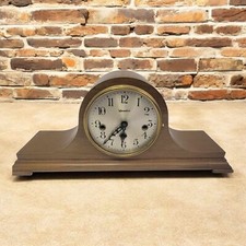 DEFECTIVE VTG Herschede Mantle Clock Westminster Chime Mahogany Ca G3D picture