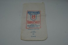 Vintage Hoffmann's Table Salt Advertising Cloth Bag Sample Milwaukee WI 4 LBS picture