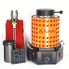 5KG Metal Melting Furnace Smelting Gold Copper Aluminum Graphite Crucible 120V picture