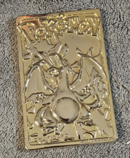 Nintendo Pokemon Charizard Gold Plated Card (Burger King 1999) Lots of Photos picture
