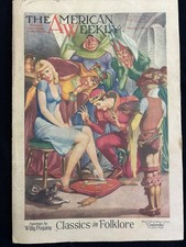 American Weekly Magazine March 29, 1947 Willy Pogany art Cinderella feature picture
