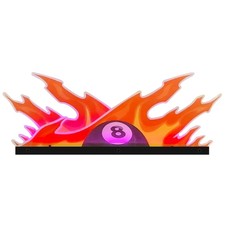 Eight Ball Fury Pinball Topper Acrylic Led Topper for Pinball Machine-- picture