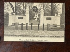 Memorial Arch DAR Cambridge MA Middlesex Co Postcard Unposted picture