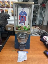 1960's Oak Vista Gumball machine Superman Rings with Key Mancave picture