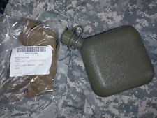 NEW US Military 2 Quart Canteen With NBC Cap and New Coyote Fitted Cover picture
