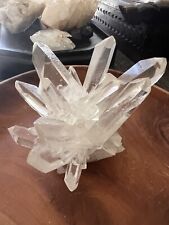 Large Quartz  Cluster  Point 4 X 4 Inches Very Clear  Crystal. picture