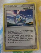 AUTHENTIC 2008 Pokémon Card Bubble Coat (Legends Awakened 129) picture