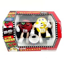 Rare M&M's At The Movies In 3D Candy Dispenser Limited Ed Black Seats w/ Candies picture