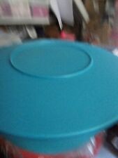 New Tupperware Impressions Bowl 18 Cup Large Mixing & Salad Teal New picture