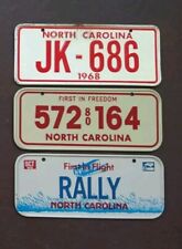 NORTH CAROLINA POST HONEYCOMB CEREAL MINI BICYCLE LICENSE PLATE LOT of 3 picture