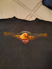 Harley-Davidson 2001 Las Vegas NV Eagle Graphic Motor Cycles T-Shirt XL. picture
