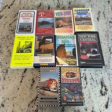 10 Vintage Train & Railroad VHS Tapes (Trolleys, NYC, Chicago, San Fran, Boston) picture
