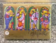 Vintage Piatnik Bjorn Wiinblad Bridge Playing Cards 2436 Austria Sealed picture